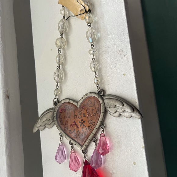 Price Drop NWT Holiday Decor yr round Heart Swarovski Crystal Hanging ornament - Picture 5 of 7